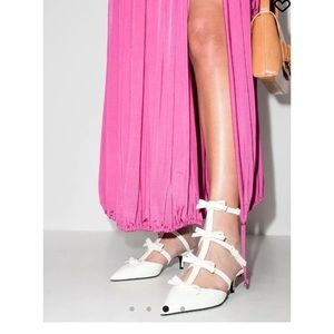 French Bows 45mm leather pumps